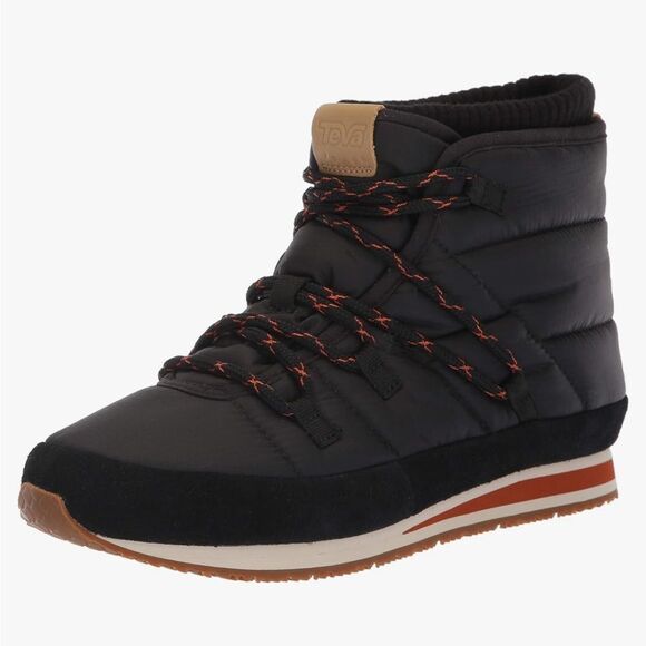 Teva Women's Ember lace Slipper Boots in black 9 - Picture 1 of 10